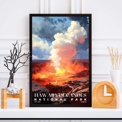 Hawaii Volcanoes National Park Poster, Travel Art, Office Poster, Home Decor | S6 - image5
